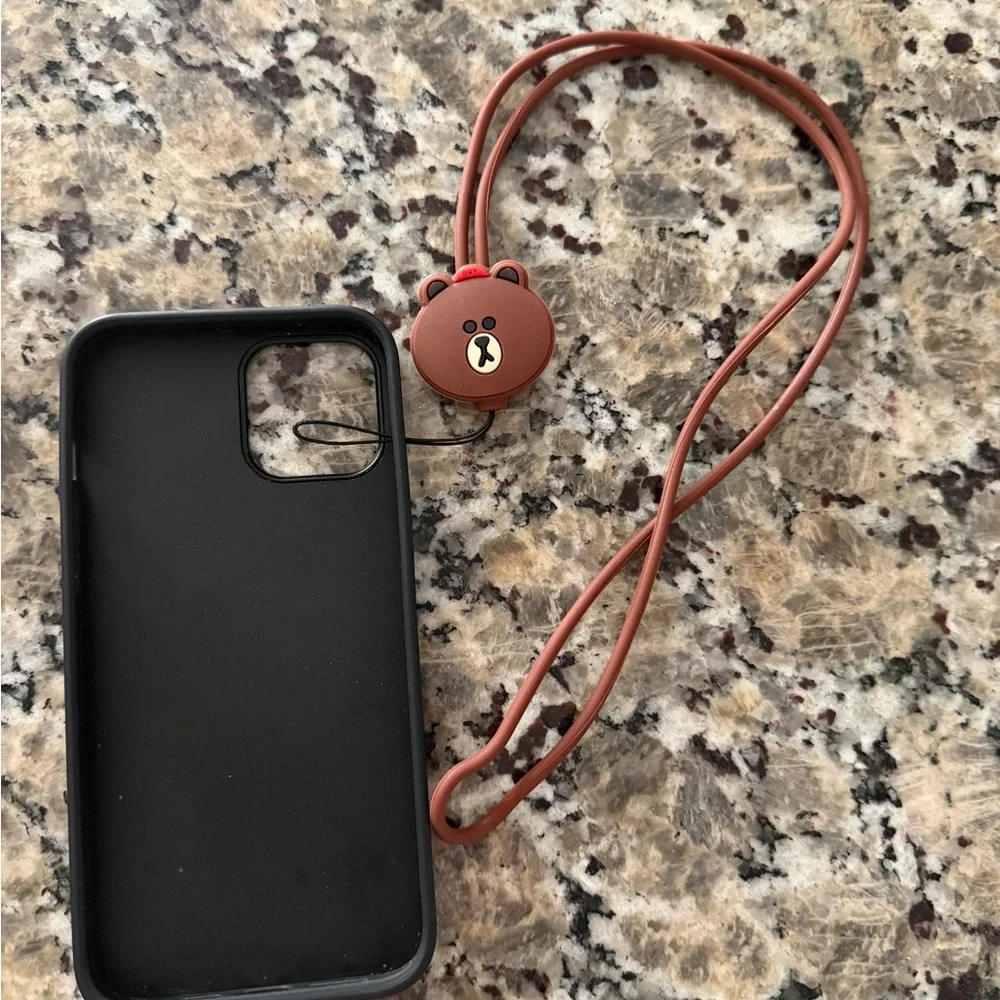 Brown Bear phone Necklace
